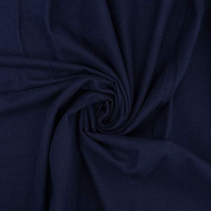 Crafty by Chatham Glyn | Plain Winceyette Brushed Cotton: 110cm wide: PW011 Navy: 3M LENGTH