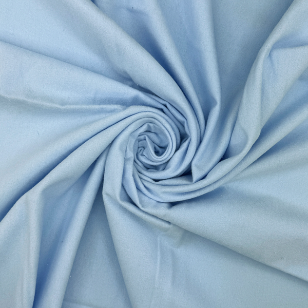 Crafty by Chatham Glyn | Plain Winceyette Brushed Cotton: 110cm wide: PW005 Pale Blue: by the METRE