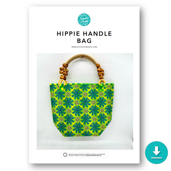 INSTRUCTIONS: Hippie Handle Bag: DIGITAL DOWNLOAD