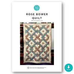 INSTRUCTIONS: Rose Bower Quilt Pattern: DIGITAL DOWNLOAD