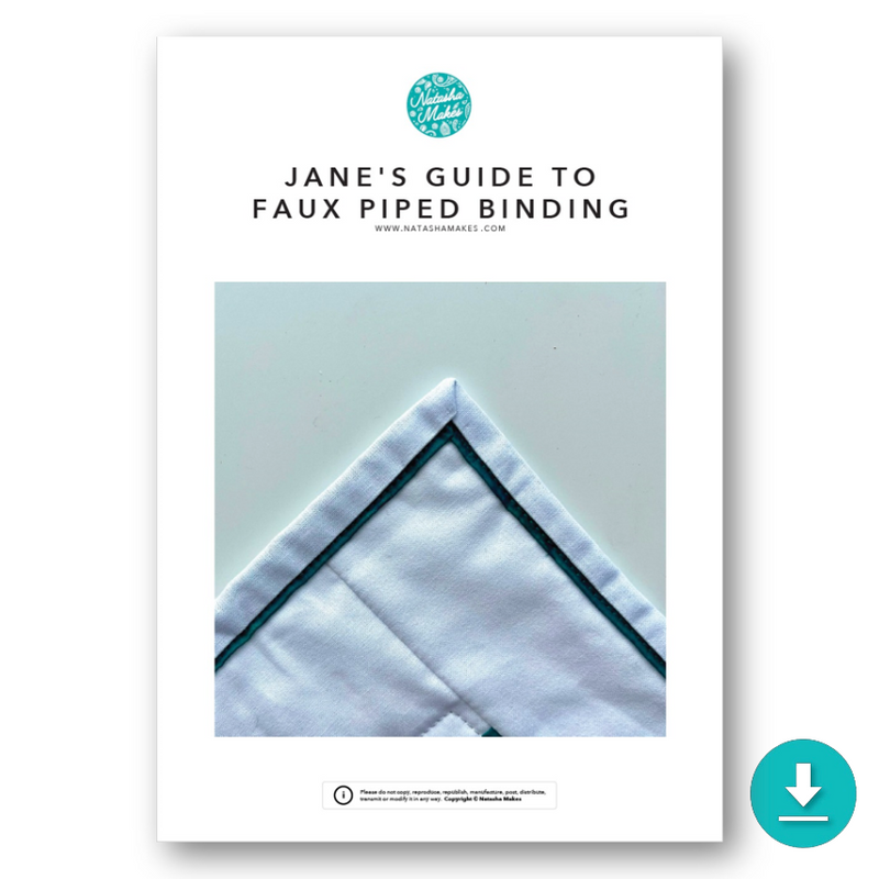 INSTRUCTIONS: Jane's Guide to Faux Piped Binding / Quilt Finishing: DIGITAL DOWNLOAD