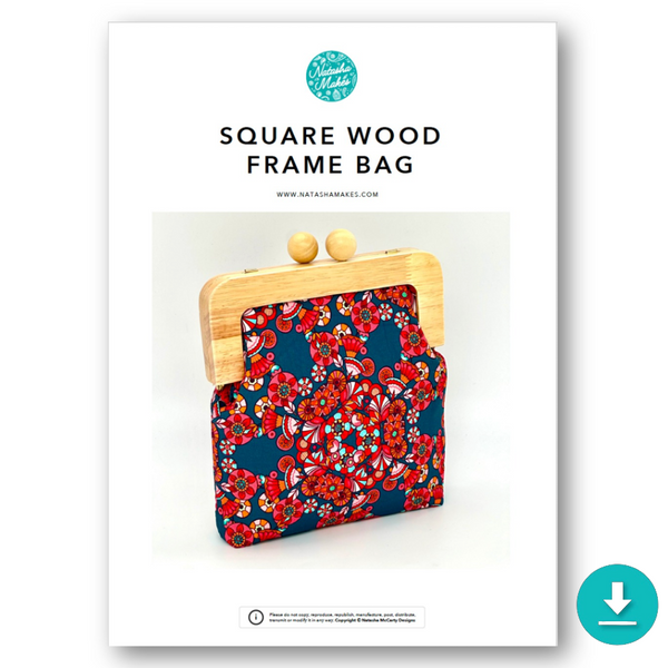 INSTRUCTIONS: Square Wood Frame Bag: DIGITAL DOWNLOAD