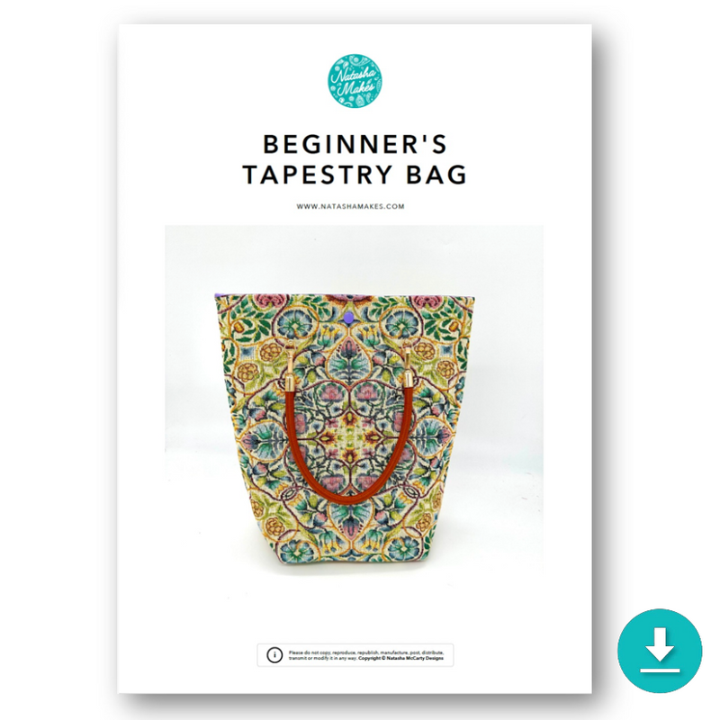 INSTRUCTIONS: Beginner's Tapestry Bag: DIGITAL DOWNLOAD