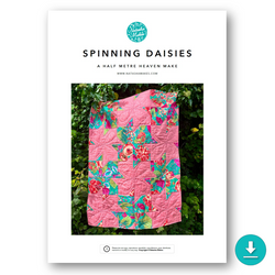 INSTRUCTIONS: Spinning Daisies Quilt Pattern: DIGITAL DOWNLOAD