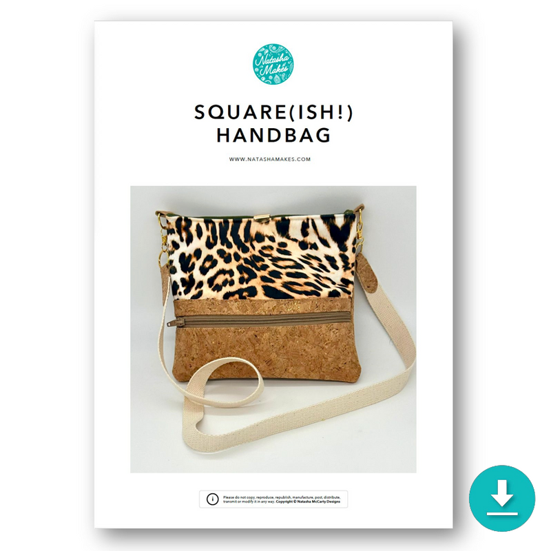 INSTRUCTIONS: Square(ish!) Handbag: DIGITAL DOWNLOAD