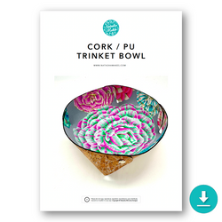 INSTRUCTIONS: Cork/PU Trinket Bowl: DIGITAL DOWNLOAD