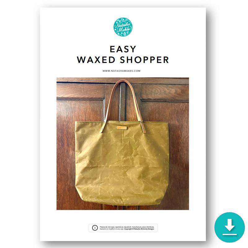 INSTRUCTIONS: Easy Waxed Shopper: DIGITAL DOWNLOAD