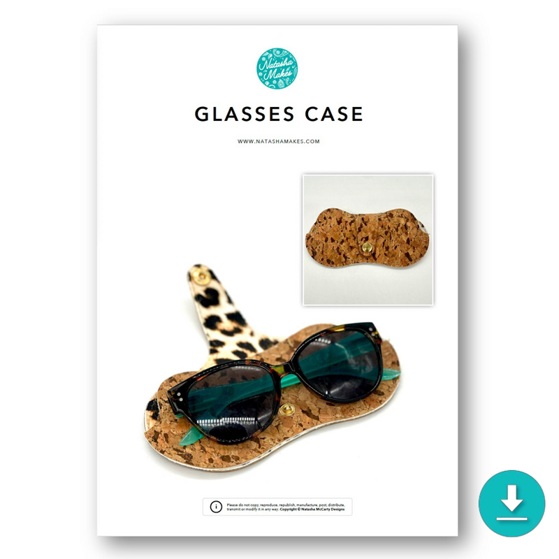 INSTRUCTIONS: Glasses Case: DIGITAL DOWNLOAD