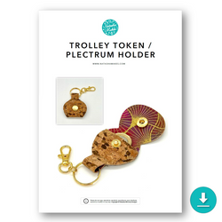 INSTRUCTIONS: Trolley Token / Plectrum Holder: DIGITAL DOWNLOAD