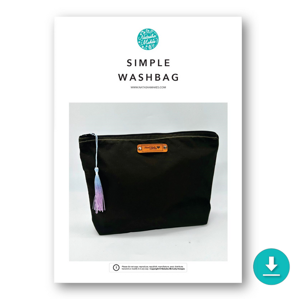 INSTRUCTIONS: Simple Washbag: DIGITAL DOWNLOAD