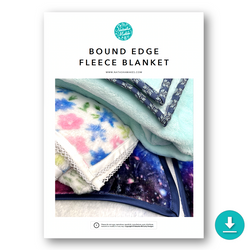 INSTRUCTIONS: Bound Edge Fleece Blanket: DIGITAL DOWNLOAD