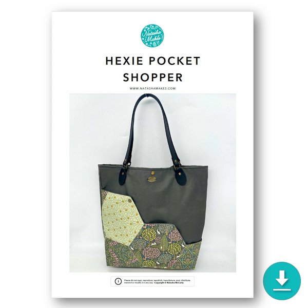 INSTRUCTIONS: Hexie Pocket Shopper: DIGITAL DOWNLOAD