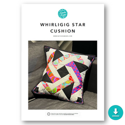 INSTRUCTIONS: Whirligig Star Cushion: DIGITAL DOWNLOAD