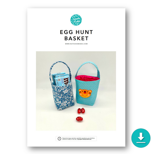 INSTRUCTIONS: Egg Hunt Basket: DIGITAL DOWNLOAD