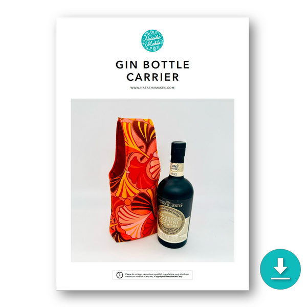 INSTRUCTIONS: Gin Bottle Holder: DIGITAL DOWNLOAD