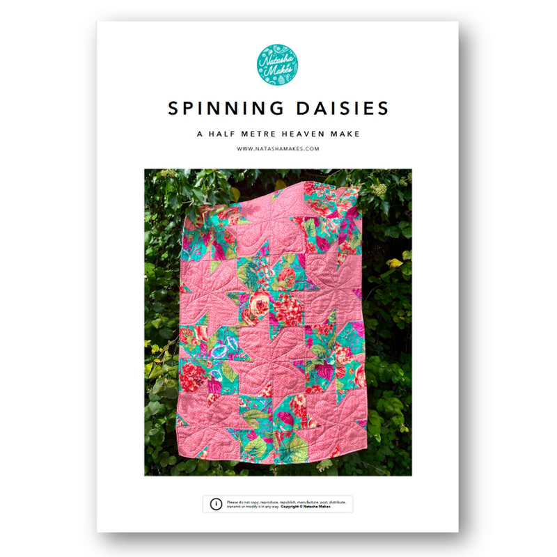 INSTRUCTIONS: Spinning Daisies Quilt Pattern: PRINTED VERSION