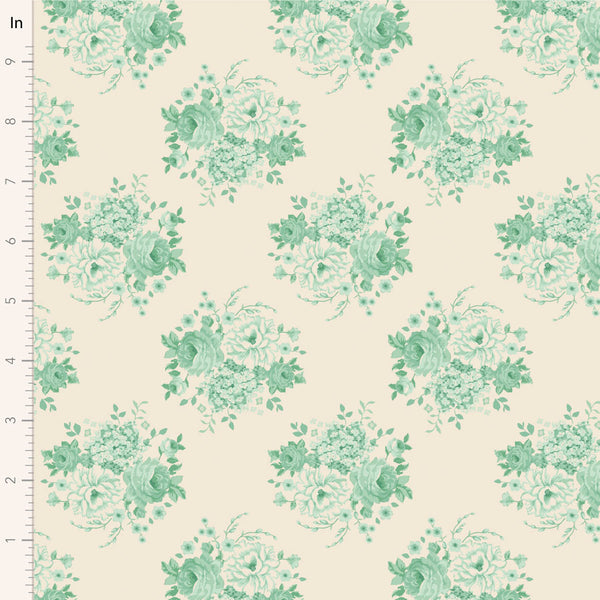 Tilda | Sunday Brunch Collection: 100584 'Mia' Teal: by the ½m