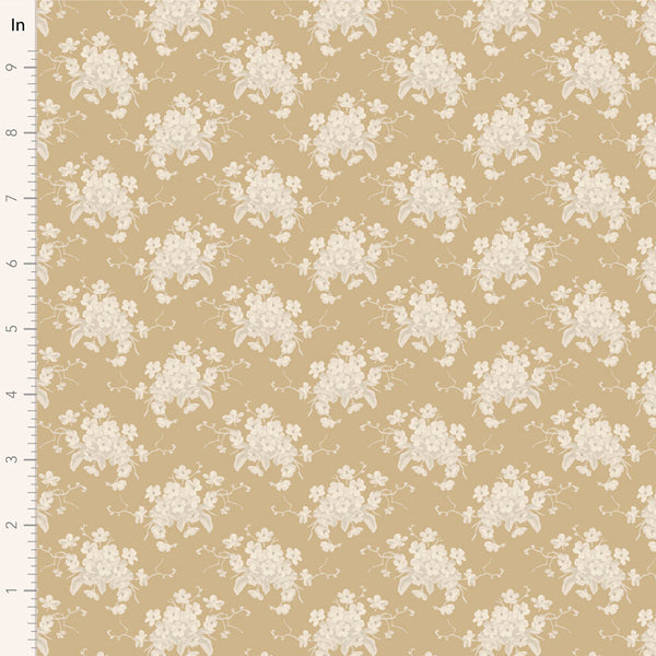 Tilda | Sunday Brunch Collection: 100600 'White Flower' Sand: by the ½m