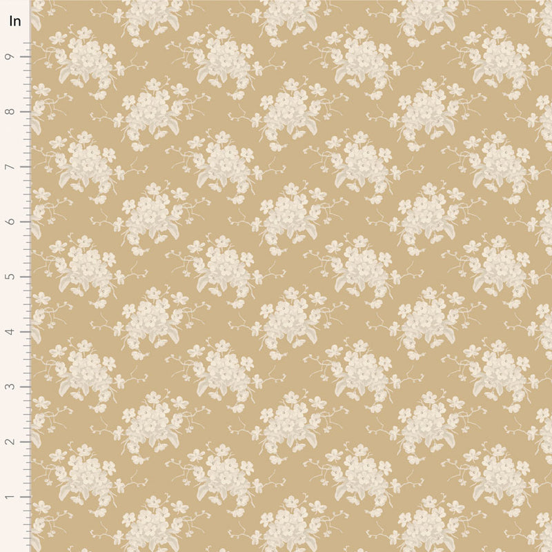 Tilda | Sunday Brunch Collection: 100600 'White Flower' Sand: by the ½m