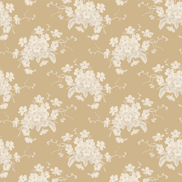 Tilda | Sunday Brunch Collection: 100600 'White Flower' Sand: by the ½m