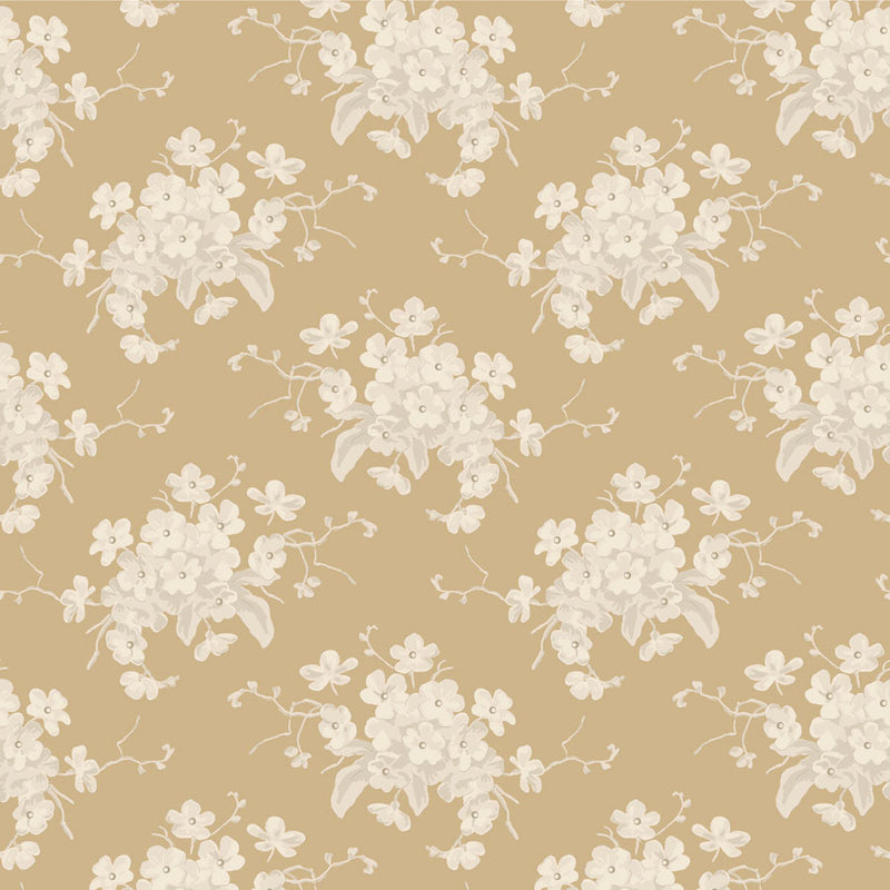 Tilda | Sunday Brunch Collection: 100600 'White Flower' Sand: by the ½m