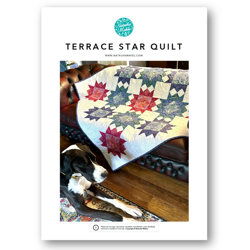 INSTRUCTIONS: Terrace Star Quilt Pattern: PRINTED VERSION