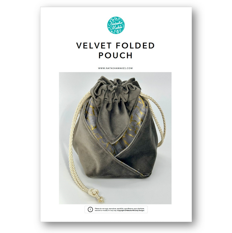 INSTRUCTIONS: Velvet Folded Pouch: PRINTED VERSION