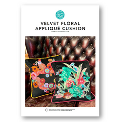 INSTRUCTIONS: Velvet Floral Appliqué Cushion: PRINTED VERSION