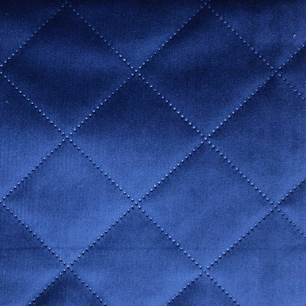 Chatham Glyn | Crafty Velvets 'Quilted Plain' QCVP014 Navy: by the ½m