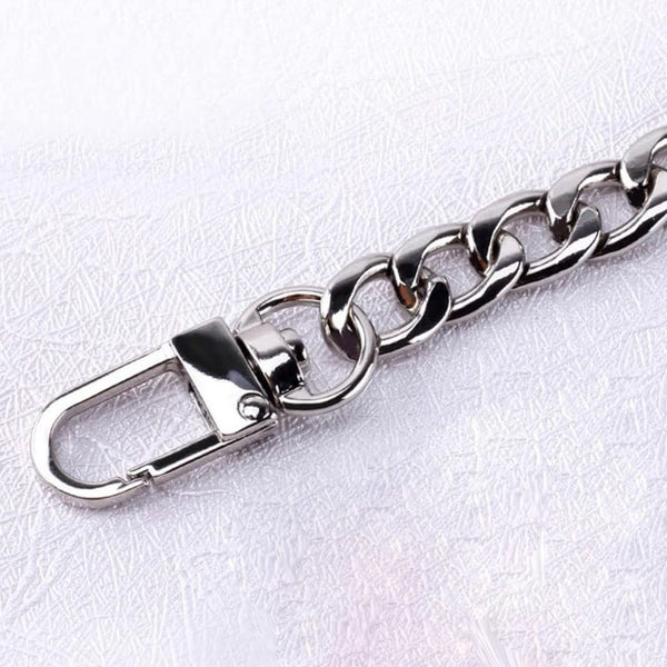 Accessory: Handbag Chain for Shoulder or Crossbody Bag: 120cm long: Silver colour