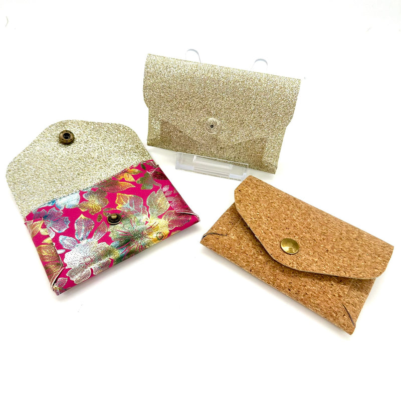 INSTRUCTIONS: Cork/PU Fabric Lined No-Sew Pouch: DIGITAL DOWNLOAD