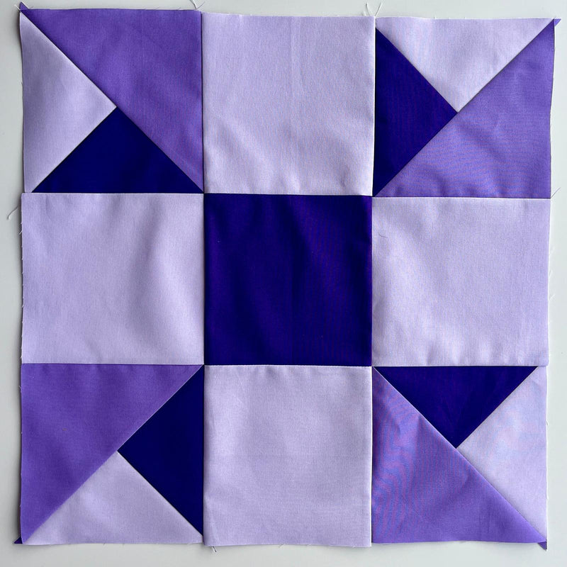 INSTRUCTIONS: Quilting With Jane Sampler Quilt | Block 4 'Spinning Churn Dash': DIGITAL DOWNLOAD