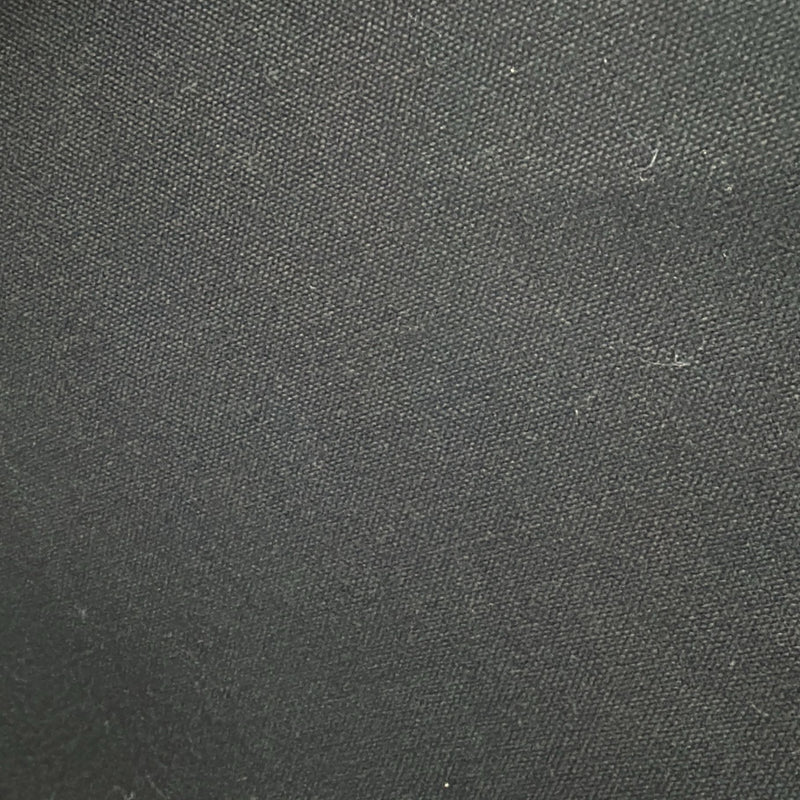 WAXED COTTON: DRY WAX 'TIN CLOTH' COTTON CANVAS: Black: PRECUT 1 METRE