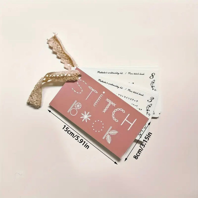 ACCESSORY: Stitch Book: Mini Sewing Book Teaching 15 Stitches