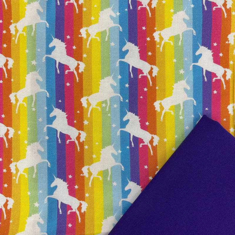 Half Metre Heaven: Chatham Glyn 'Rainbow Unicorns' CC283 with Purple