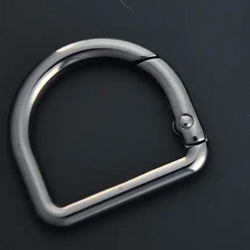 HARDWARE: 23mm SPRING D Ring: One Piece: Gunmetal colour