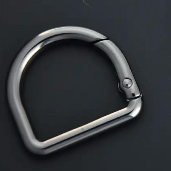 HARDWARE: 23mm SPRING D Ring: One Piece: Gunmetal colour