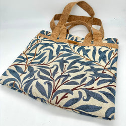 SAMPLE SALE: 26BE: Two Handled Tote | Morris Tapestry 'Willow Bough' Azure