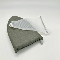 SPECIAL BUY DUO: Heat-Resistant Pressing Mitt / Pad + Iron Plate Cover for Steam Irons