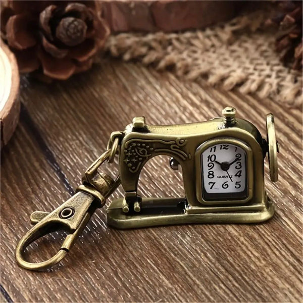 ACCESSORY: Sewing Machine Clock Keyring