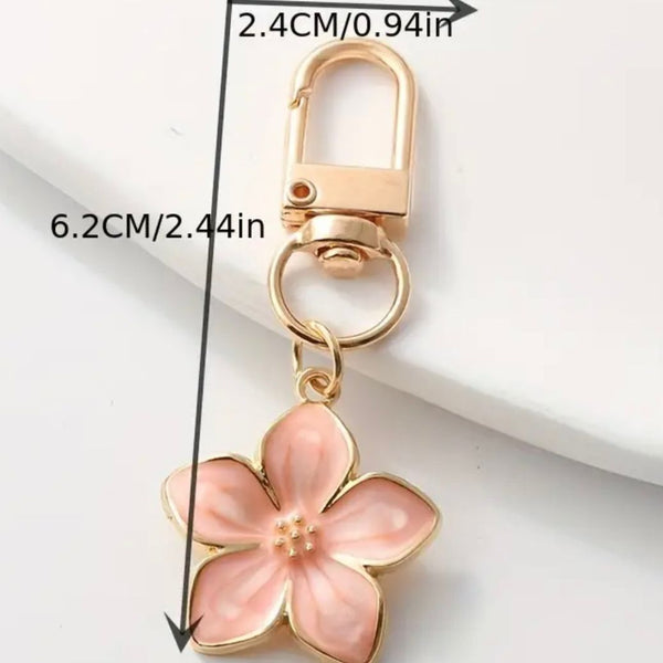 HARDWARE: Clip-On Zip Pull Charms: Pastel Flowers: Set of 4