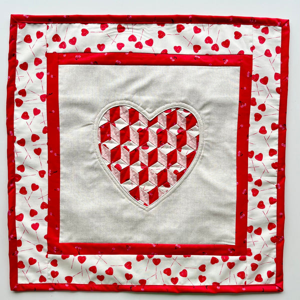 FABRIC KIT: Woven With Love Cushion: Kit 1  - AGF Studio for Art Gallery Fabrics 'Love Struck' option