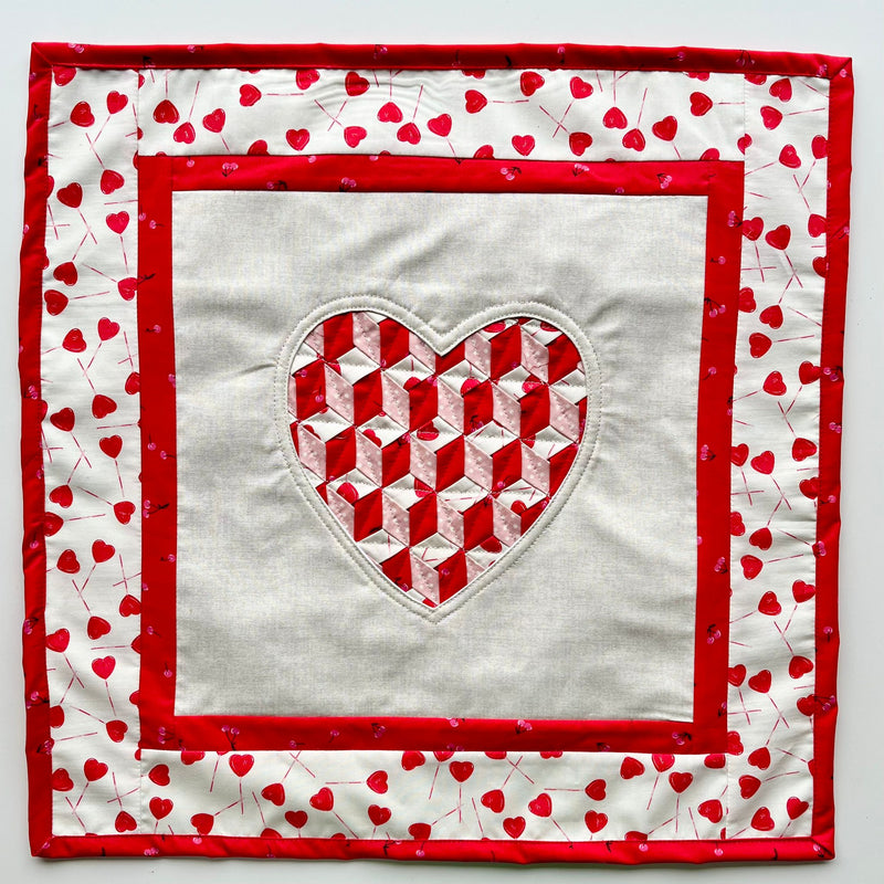 FABRIC KIT: Woven With Love Cushion: Kit 1  - AGF Studio for Art Gallery Fabrics 'Love Struck' option