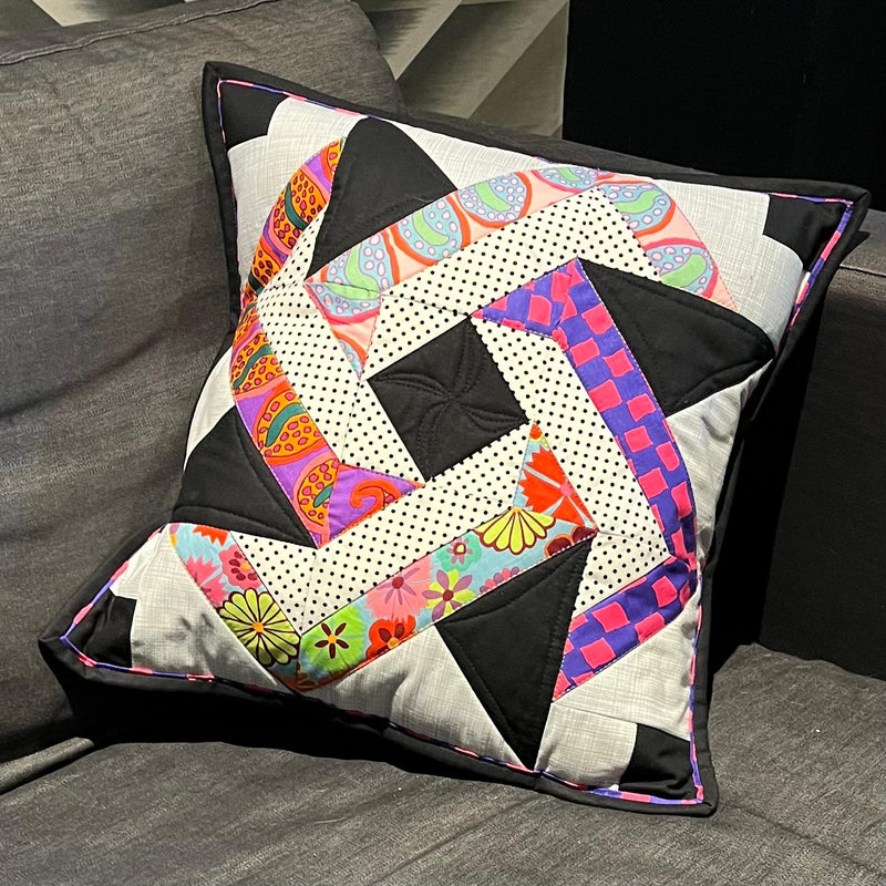 FABRIC KIT: Whirligig Star Cushion: Kaffe Fassett Collective option