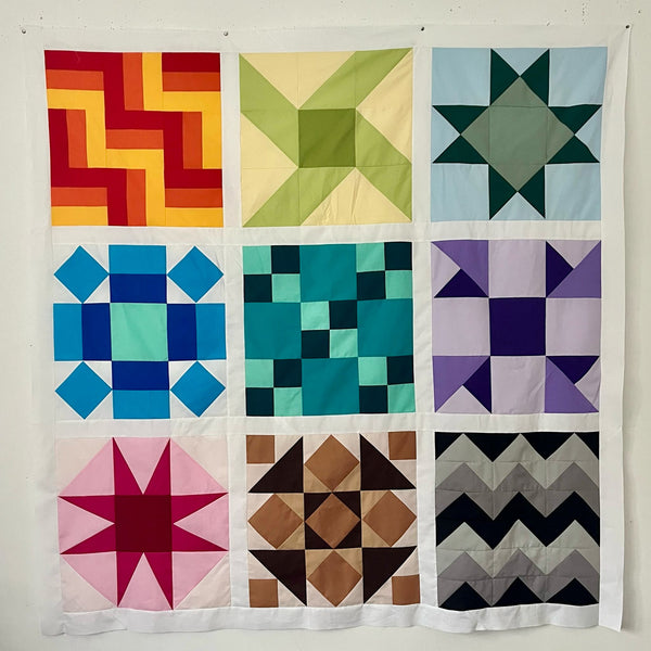 KIT with Instructions: Quilting with Jane 'Sampler Quilt' | MONTH 10 - Adding Sashing: BLACK