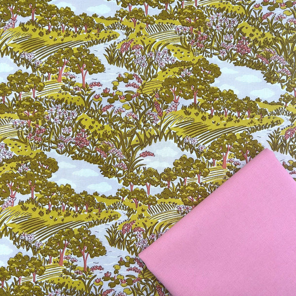 Half Metre Heaven: Liberty | Botanist's Walk 'Botanist's Sketch' Golden Hour 407C + Blush