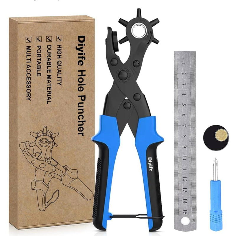 TOOL: Hole Punch: Revolving Punch Hole Plier Tool (colour may vary)