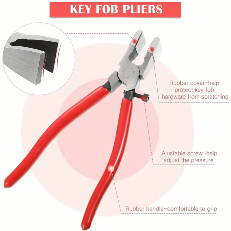 SPECIAL BUY: Key Fob Pliers + 20pcs 1" Keychain Hardware