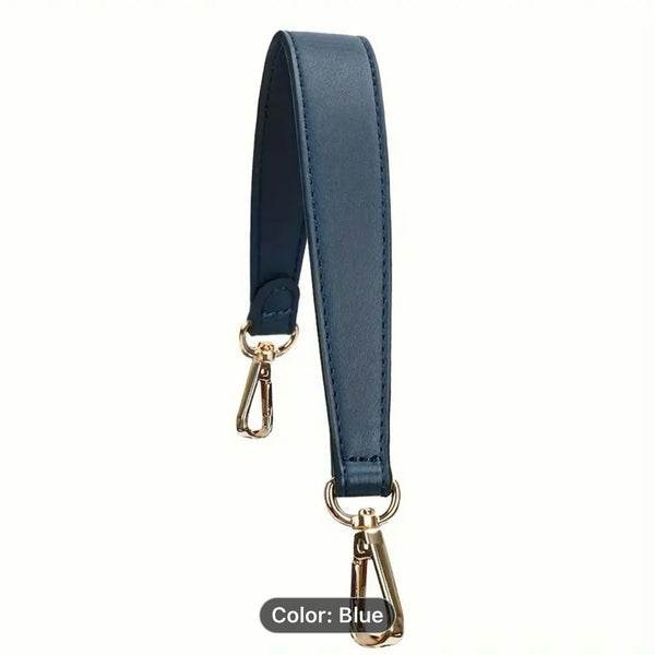 HARDWARE: ONE 36cm Faux Leather Bag Strap with Lobster Clasp Attachment: Blue