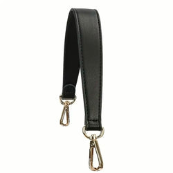 HARDWARE: ONE 46cm Faux Leather Bag Strap with Lobster Clasp Attachment: BLACK